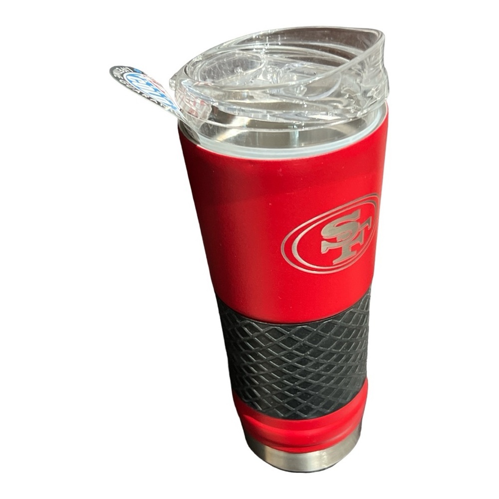 San Francisco 49ers “The Draft” 24oz Stainless Steel Travel Tumbler NWOT - Picture 1 of 7